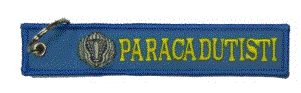 portachive striscia paracadutisti azzurro