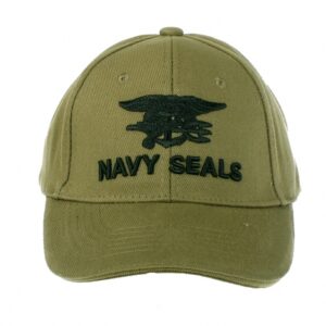 Berretto cotone ricamato Navy Seal