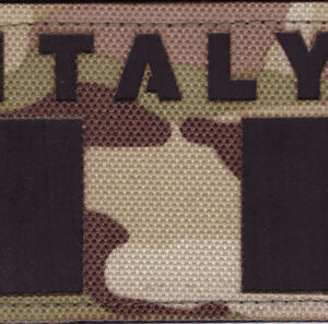Patch Italy IR Dimensioni cm. 8 x 5 Con Velcro